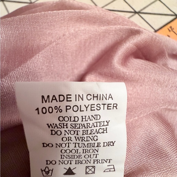 Baby Pink Pleated A-Line Skirt with Elastic Waistband - Picture 10 of 10